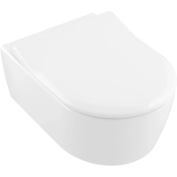 Унитаз подвесной Villeroy & Boch Avento 5656RSR1 безободковый, с сиденьем микролифт, альпийский белый