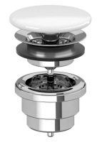 Донный клапан для раковины Villeroy & Boch 68080001 белый Alpin
