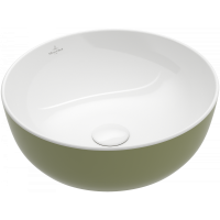Раковина Villeroy & Boch Artis 417943BCS8 накладная, Ø43 см, Sage Green (шалфей зеленый) с покрытием CeramicPlus