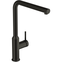 Смеситель для кухни Cersanit Flavis A68247 с выдвижным изливом, черный матовый Смеситель для кухни Cersanit Flavis A68247 с выдвижным изливом, черный матовый