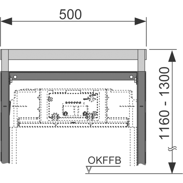 Комплект для изменения высоты крепления инсталляции TECE 9380002