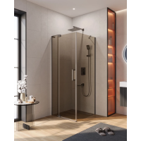 Душевой уголок Cezares Slider SLIDER-AH-1-80-70/80-BR-GM 70-80x79,5 см, профиль оружейная сталь матовый, стекло бронза Душевой уголок Cezares Slider SLIDER-AH-1-80-70/80-BR-GM 70-80x79,5 см, профиль оружейная сталь матовый, стекло бронза
