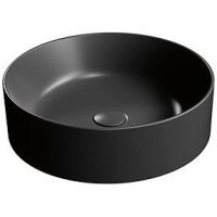 Раковина GSI Kube X 942726 накладная, Ø45 см, Ardesia opaco (Черный матовый)
