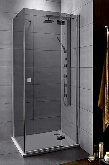 душевой уголок radaway almatea kdj 80 r×80 графитовое