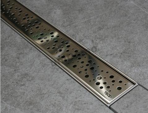 решетка декоративная tece tecedrainline drops 600730 для слива из нержавеющей стали, прямая, полированная