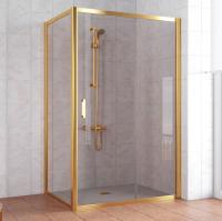 Душевой уголок Vegas Glass ZP+ZPV 140*70 09 05 профиль золото, стекло, стекло бронза