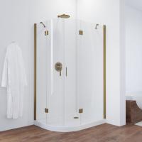 Душевой уголок Vegas Glass AFS-F 120*90 05 01 профиль бронза, стекло прозрачное