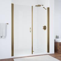 Дверь для душевой кабины в нишу Vegas Glass EP-F-2 185 05 01 профиль бронза, стекло прозрачное