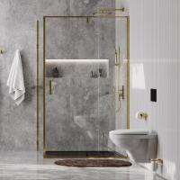 Душевой уголок WasserKRAFT Aisch 55P10 120×100 см, профиль цвет золото, стекло прозрачное