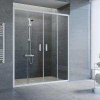 Дверь для душевой кабины в нишу Vegas Glass Z2P 220 01 01 профиль белый, стекло прозрачное