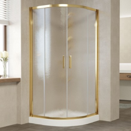 душевой уголок vegas glass zs 100 09 02 профиль золото, стекло, стекло шиншилла