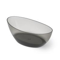 Ванна Dea Design Elegant DD8643 1600 R4 отдельностоящая, Glasstech, прозрачная смола, 160x80x55см., Smoky Black R4