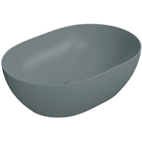 Раковина GSI Pura 886004 накладная, 50x35 см, Agave opaco (Зеленый матовый)
