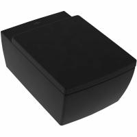 Унитаз Villeroy&Boch Memento 2.0 4633R0R7 подвесной, безоботквый, без сиденья, Pure Black с CeramicPlus