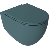 Унитаз подвесной Isvea Infinity 10NF02001SV-2P безободковый, изумрудный матовый