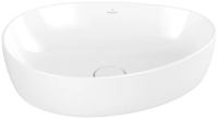 Раковина Villeroy & Boch Antao 4A7351R1 накладная, 51x40 см, альпийский белый с покрытием CeramicPlus