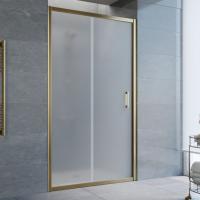 Дверь для душевой кабины в нишу Vegas Glass ZP 105 05 10 профиль бронза, стекло сатин