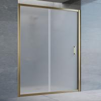 Дверь для душевой кабины в нишу Vegas Glass ZP 150 05 10 профиль бронза, стекло сатин