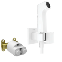 Гигиенический душ Hansgrohe Bidette 29233700S со смесителем, со скрытой частью, белый