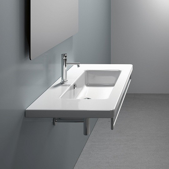 раковина подвесная catalano new light 1100li00 100x48 см, белая