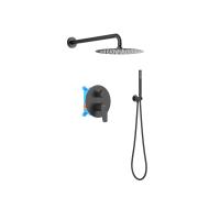 Душевая система Aquatek Бетта AQ1172MB, черный матовый