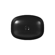 Раковина накладная 50 см Aquanet Fine-1-MB 00273682, черный матовый