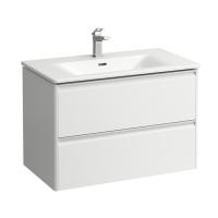 Laufen Laufen Palace Комплект мебели 800х450х545 мм., с раковиной Slim, 2 ящика, органайзер для ящика, ручка анодированный алюминий, подвесной, цвет белый глянцевый