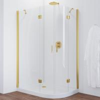 Душевой уголок Vegas Glass AFS-F 120*110 09 01 профиль золото, стекло, стекло прозрачное