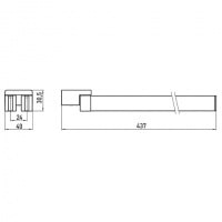 Полотенцедержатель Emco Loft 0550 001 41 поворотный Хром