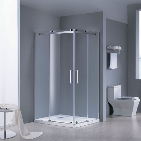 душевой уголок grossman cosm gr-1120l 120×90 см l, профиль хром, стекло прозрачное