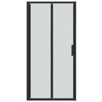 Душевая дверь в нишу Bravat Black Line 100 BD100.4121B профиль черный, стекло прозрачное