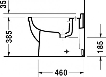 биде напольное duravit 3 2230100000
