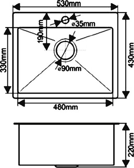 кухонная мойка melana d5343hb графит