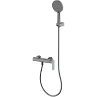 Смеситель для душа AQUAme Monza AQM6313GM с душевым гарнитуром, оружейная сталь