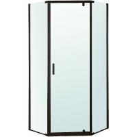 Душевой уголок Berges Solo T Black 100×100 061110 профиль черный матовый, стекло прозрачное