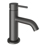 Смеситель Aqueduto Cano CAN0145 для раковины, без донного клапана, Вороненая сталь