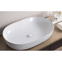 Раковина накладная BelBagno 61 BB1348, белая