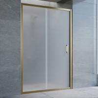 Дверь для душевой кабины в нишу Vegas Glass ZP 130 05 10 профиль бронза, стекло сатин