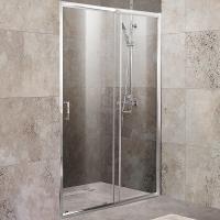 Душевая дверь BelBagno Unique 115 UNIQUE-BF-1-100/115-C-Cr профиль хром, стекло прозрачное