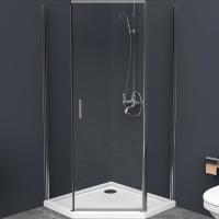 Душевой уголок BelBagno Uno 100×100 UNO-195-P-1-100-C-Cr профиль хром, стекло прозрачное