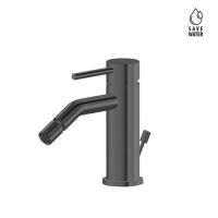 Смеситель Newform X-STEEL 316 69623X.59.064 для биде на 1 отв., с донный клапаном, излив 13.4 см.,цвет: PVD Brushed gun metal