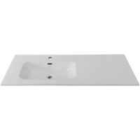 Раковина BelBagno BB1200ETL-L 121 см, полувстраиваемая, цвет белая