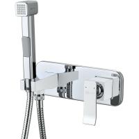 Гигиенический душ со смесителем Lemark Contest LM5819CW Хром Белый