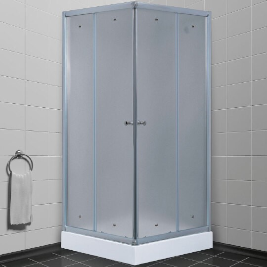 душевой уголок timo tl 80×80 tl-8002f профиль хром, стекло матовое