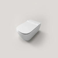 Унитаз Uni-Flow Mi Smart CH10166ZR подвесной, в комплекте с крышкой-биде и пультом ДУ управления, белый