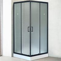 Душевой уголок Royal Bath HP 80×80 RB80HP-C-BL профиль черный, стекло матовое