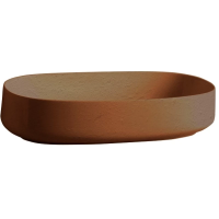 Раковина накладная 68 см Artceram Cognac COL005 19 00, цвет ombra bruciata (коричневый)