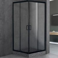 Душевой уголок Royal Bath HPD 120х110 RB12110HPD-T-BL профиль черный, стекло прозрачное