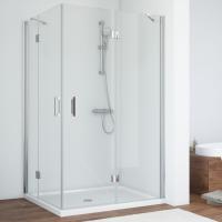 Душевой уголок Vegas Glass AFA-F 110*90 08 01 профиль глянцевый хром, стекло прозрачное
