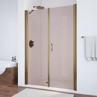 Дверь для душевой кабины в нишу Vegas Glass EP-F-2 130 05 05 профиль бронза, стекло бронза